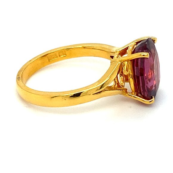 GIA Certified Spinel 5.50ct Solid 22K Gold Ring - Picture 3 of 7